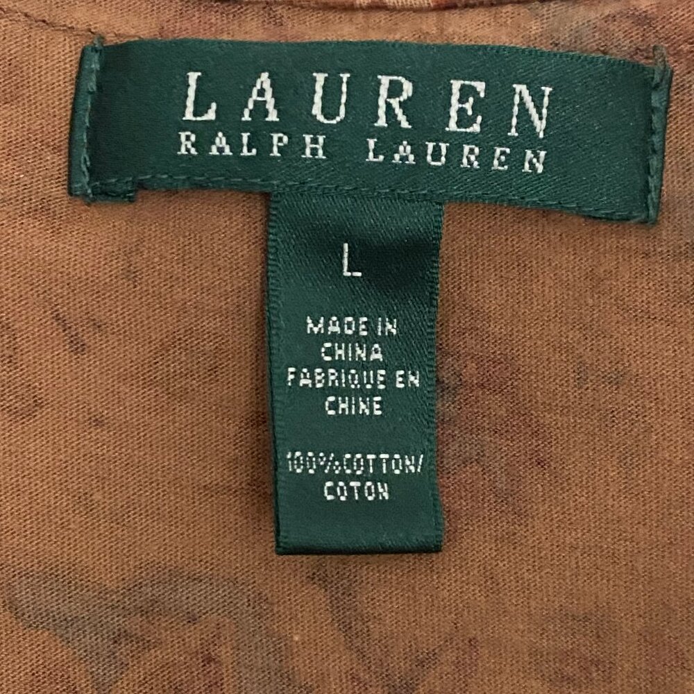 Ralph Lauren Sleeveless Cotton Top Size L - Picture 4 of 6